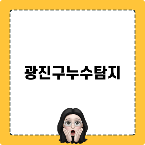 광진구누수탐지 현장에서의 전문 해결과정