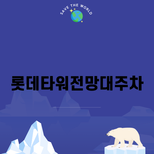롯데타워전망대주차 유용한 정보